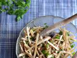 Salade croquante de topinambour en julienne