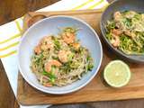 Crevettes comme un pad thai