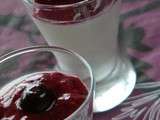 Panna cotta coco et fruits rouge