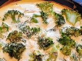 Quiche légère au brocoli et saumon