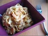 Tagliatelles aux scampis