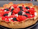 Tarte litchis et fruits rouge