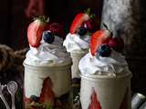 Verrines chocolat blanc et fruits rouges