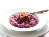 Risotto au chou rouge et bacon