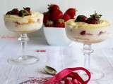 Verrines de tiramisù aux fraises