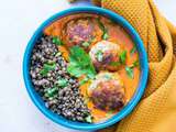 Boulettes de viande et lentilles au curry