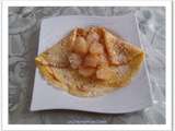 Crêpes ananas et coco