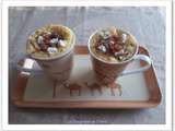 Mug cake chevre, saicisse et tomate sechee