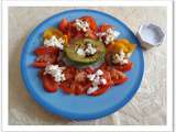 Salade avocat, tomates et son sel de perse