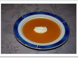 Veloute de carotte courge a l'orange