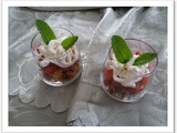 Verrines de fraises