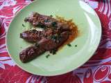 Aiguillettes de canard et sauce balsamique