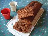 Cake au chocolat au lait et grué de cacao