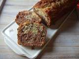 Cake marbré à la crème de marrons et au grué de cacao