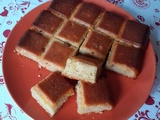 Carrés au yaourt, aux amandes et au citron