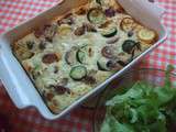 Clafoutis aux courgettes et aux champignons