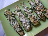 Courgettes à la féta et aux amandes