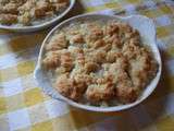 Crumble de compote de pommes à la noix de coco