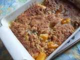 Crumble de mangue, banane et noix de coco