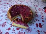 Gâteau renversé aux framboises