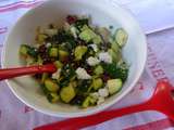 Salade de courgettes, concombres, et plus