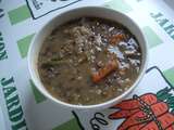 Soupe au chou et aux lentilles