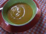 Soupe de potimarron et chou rave au curry