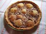 Tarte aux poires , amandes et Nutella