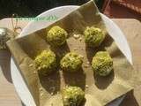 Petites boules de fromage pistaches- citron