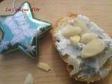 Tartines de gorgonzola et amandes