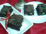 Brownie au chocolat noir, noix & avocat