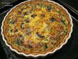 Quiche à la Viande hachée, Champignons de paris et Epinard - Fiche Pas à Pas