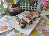 Pain perdu roulé banane & Nutella