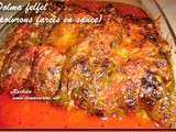 Dolma felfel (poivrons farcis en sauce rouge)