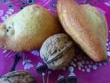 Madeleines au miel-noix