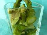 Verrine asperges - avocat