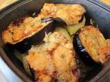 Gratin d'aubergines au roquefort