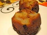 Petits gâteaux au chocolat/poire/pépites de chocolat