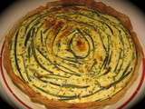 Quiche spirale courgettes/surimi/boursin