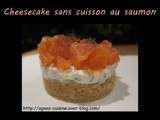 Cheesecake sans cuisson au saumon