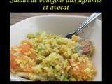 Salade de boulgour aux agrumes et avocat