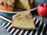 Crumb cake aux pommes (gâteau pommes et crumble)