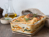 Lasagnes courge épinards chèvre