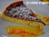 Gâteau de petits suisses à l’orange, sauce cointreau