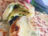 Naans au fromage et aux herbes