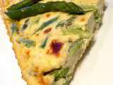 Quiche aux asperges et au bleu de chèvre