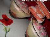 Trifles aux litchis au coquelicot