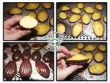 Madeleine au beurre demi-sel et coque en chocolat