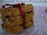 Biscotti pistaches et poires