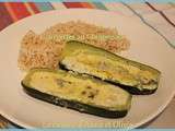 Courgettes farcies au gorgonzola (Micro Vap Tupperware)